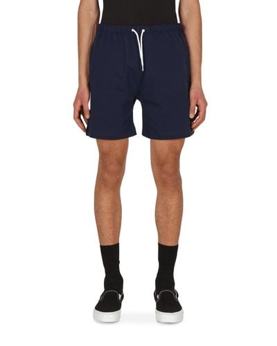 Noah Rugby Cloth Shorts - Blue