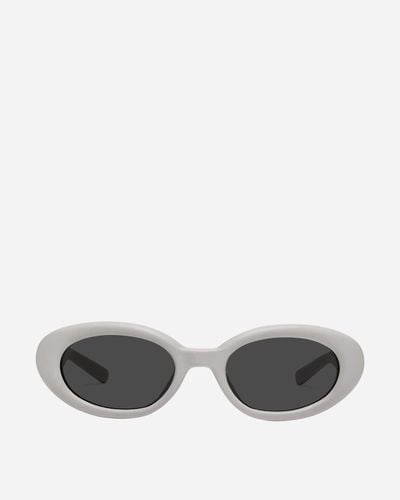 Gentle Monster Maison Margiela Mm107 Leather Liv1 Sunglasses Ivory - Grey