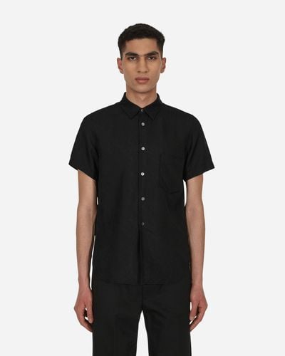 Comme des Garçons Cupro Shortsleeve Shirt - Black