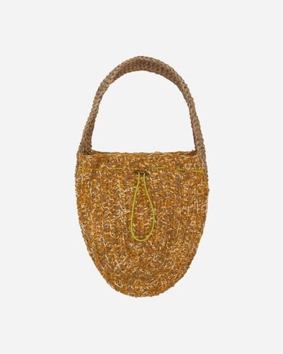 VITELLI Crochet Pearl Drop Bag - Metallic