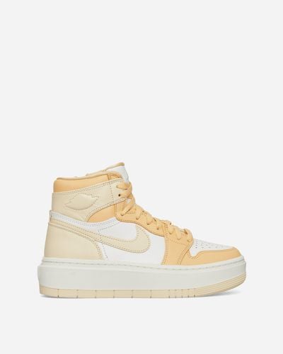 Nike Air Jordan 1 Elevate Platform-sole Leather High-top Trainers - Yellow