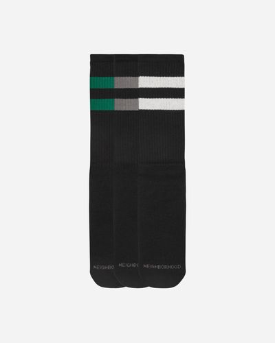 Neighborhood Classic 3-pack Long Socks - Black