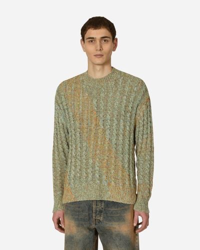 Acne Studios Cable Knit Jumper - Green