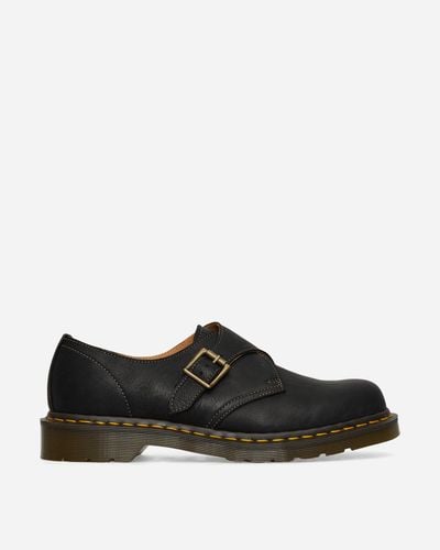 Dr. Martens 1461 Monk Natural Tumble Loafers - Black