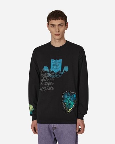 Total Luxury Spa Cauleen Smith Ninjas In The Dark Longsleeve T-shirt - Black