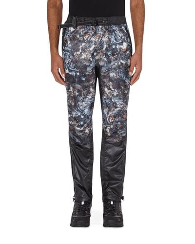and wander Stone Printed Ripstop Trousers - Black