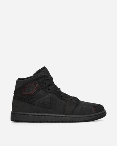 Nike Air Jordan 1 Mid Se Craft Sneakers Dark Smoke - Black