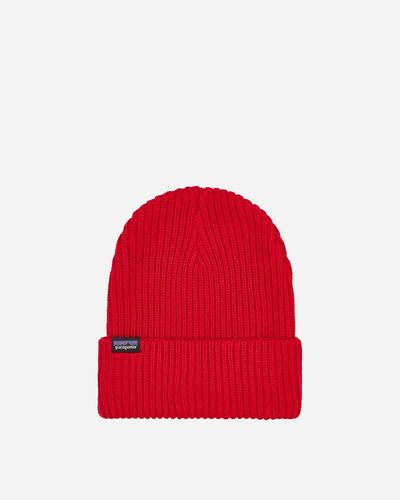 Patagonia Fisherman S Rolled Beanie Touring - Red