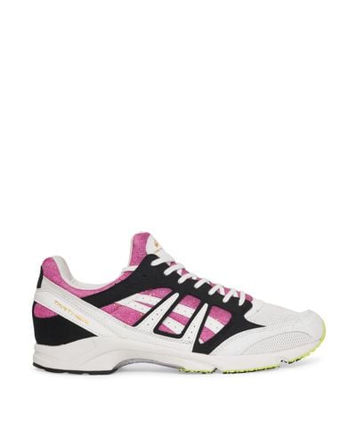 Comme des Garçons White And Pink Asics Tarther Sneakers