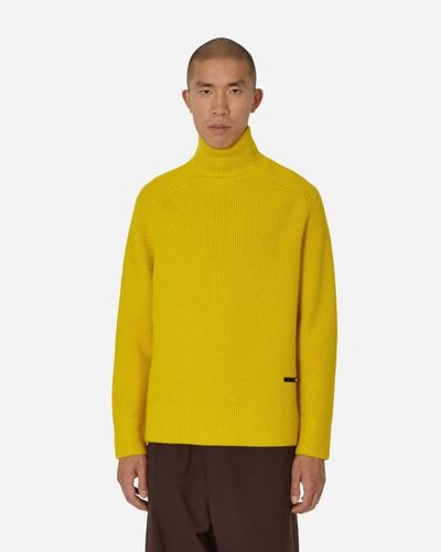 OAMC Peak Turtleneck Sweater Blazing - Yellow