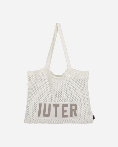 Iuter Mesh Tote Bag Dusty - White