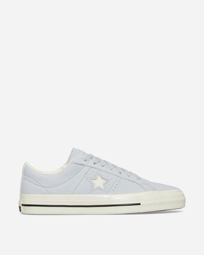 Converse One Star Pro Nubuck Leather Sneakers - White