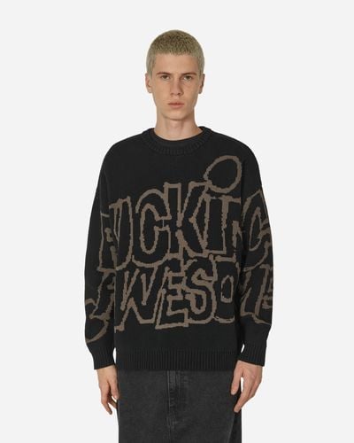 Fucking Awesome Pbs Knit Jumper - Black