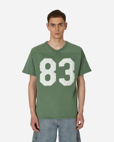 ERL Football V-neck T-shirt - Green