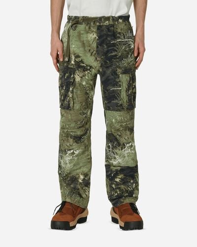 Nike Acg All-over Print Cargo Trousers Oil Green / Medium Olive