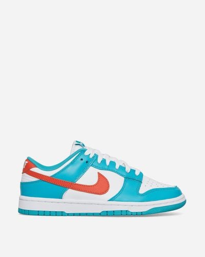 Nike Dunk Low Retro Sneakers White / Dusty Cactus / Cosmic Clay - Blue