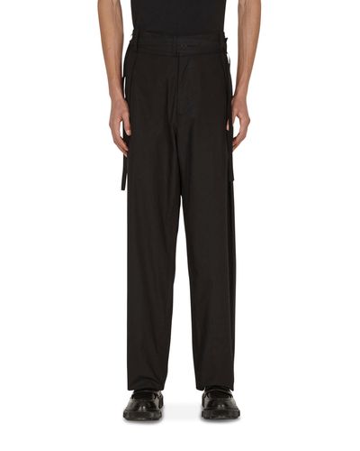 Craig Green Single-pleat Laced Trousers - Black