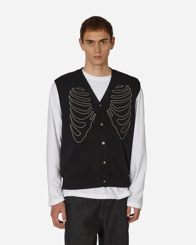 Pleasures Cage Jumper Vest - Black