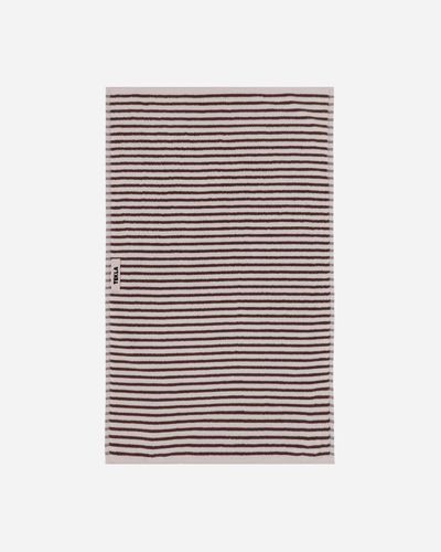 Tekla Striped Hand Towel Kodiak Stripes - Grey