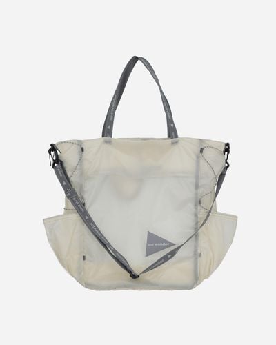 and wander Sil Tote Bag Off - Gray