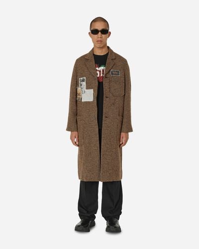 Song For The Mute High Lapel Raglan Coat - Natural