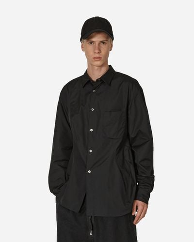 Comme des Garçons Panelled Longsleeve Shirt - Black