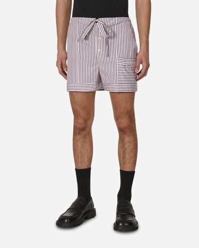 Cormio Striped Boxer Shorts Bordeaux - Multicolour