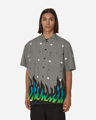 Neighborhood Dsc Flamepattern Shirt - Gray