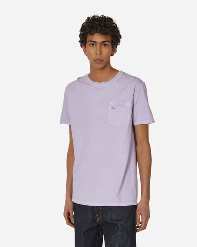Noah Core Logo Pocket T-shirt Lilac Breeze - Purple