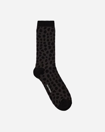 Wacko Maria Leopard Socks - Black