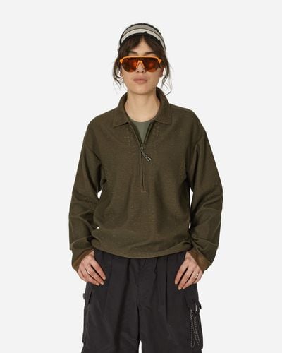 Roa Merino Polo Sweater Military - Green