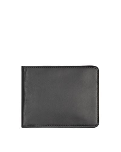 Dries Van Noten Leather Bifold Wallet - Grey