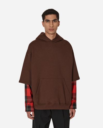 Marni Long-sleeved Hooded Sweatshirt - Brown