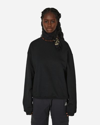 Kapital Eco Knit Crewneck Sweatshirt (profile Rainbowy Patch) - Black