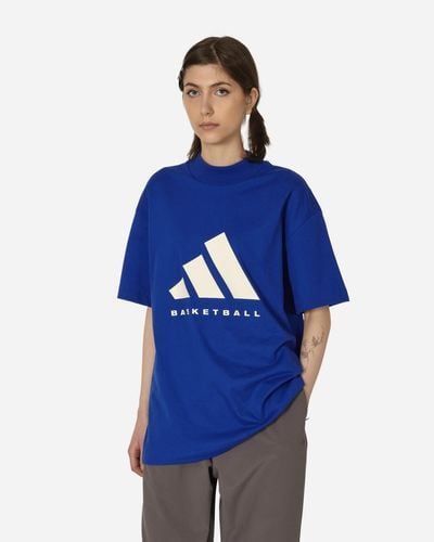 adidas Basketball T-shirt Lucid - Blue