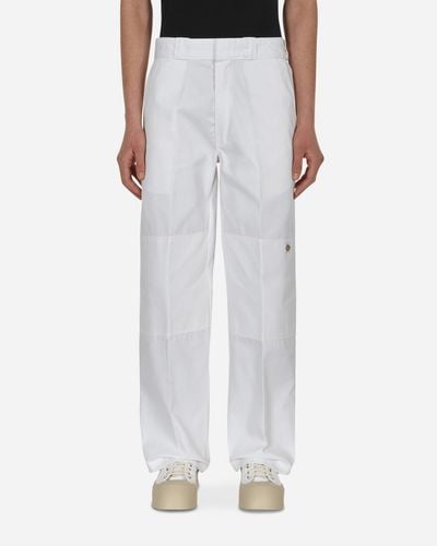 Dickies Double Knee Work Trousers - White
