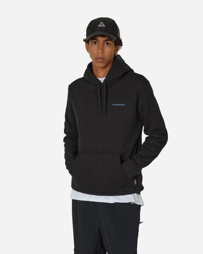 Patagonia Boardshort Logo Uprisal Hooded Sweatshirt - Black