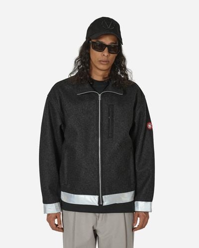 Cav Empt Reflect Wool Zip Jacket Charcoal - Black