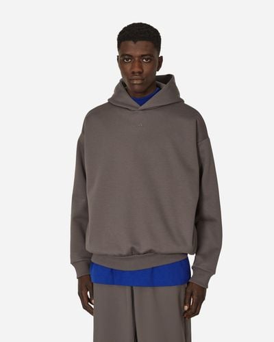 adidas Basketball Hooded Sweatshirt Charcoal - Grey