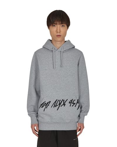 1017 ALYX 9SM Script Hooded Sweatshirt - Gray