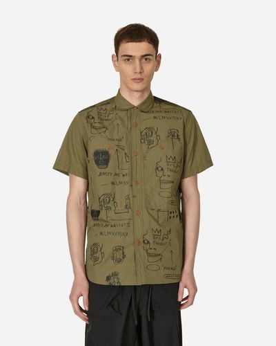 Junya Watanabe Jean-michel Basquiat Shirt Khaki - Green