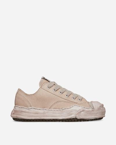 Maison Mihara Yasuhiro Hank Og Sole Over-Dyed Canvas Low Trainers - Natural