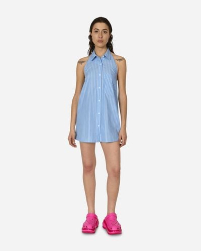 Abra Shirt Mini Dress / Blue