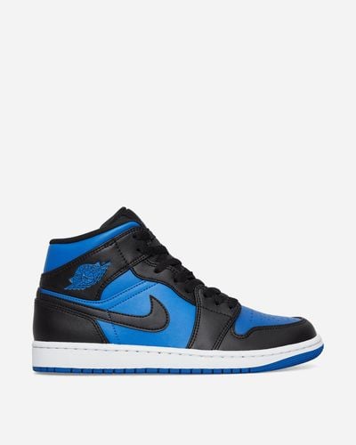 Nike Air Jordan 1 Mid Sneakers Black / Royal Blue