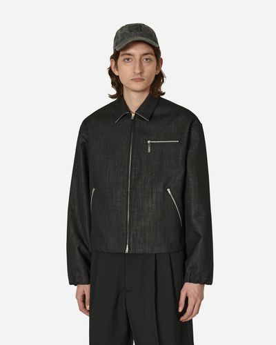 Acne Studios Wool-blend Zip Jacket Black