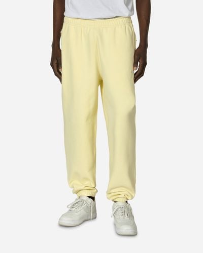 Nike Solo Swoosh Fleece Sweatpants Alabaster - Yellow
