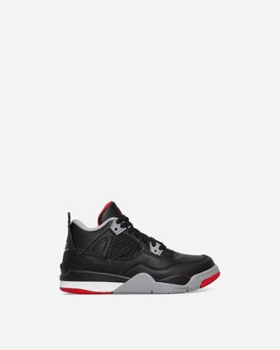Nike Air Jordan 4 Retro (ps) Sneakers Black / Fire Red / Cement - White
