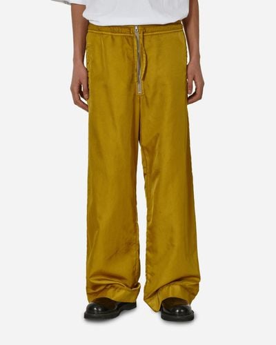 Dries Van Noten Overdyed Trousers Olive - Yellow