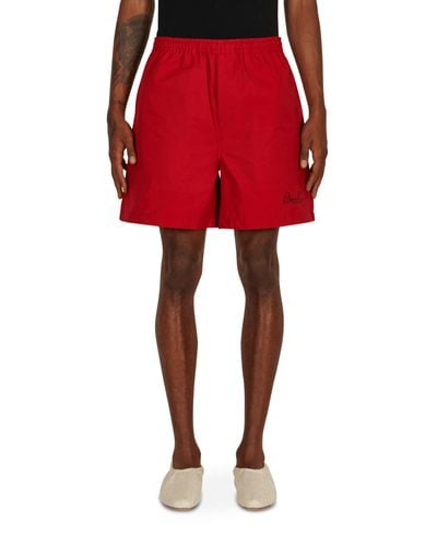 Bode Monarch Rugby Shorts - Red