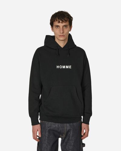 Comme des Garçons Logo Hooded Sweatshirt - Black